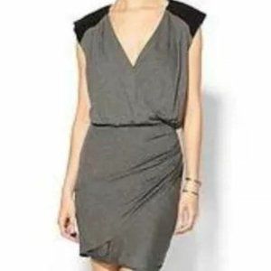 New piperlime Adelyn rae Charcoal Gray wrap dress